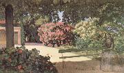 Frederic Bazille The Terrace at Meric oil painting reproduction